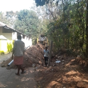 90mm PVC pipe laying