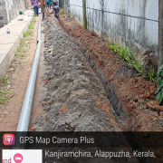 Kanal ward  110mm PVC pipe laying