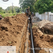 200mm 300mm DI k9 pipe laying