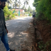Road restoration work in progress