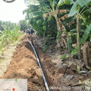 90mm 10 kg PVC pipe laying work
