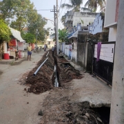 Pipe laying work started
