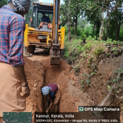 JJM MANGATTIDAM DISTRIBUTION PIPE LAYING