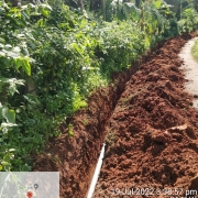 90mm PVC pipe laying