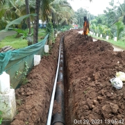 300mm DI pipe laying 
