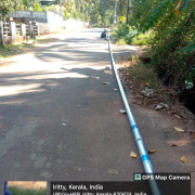 Pipe laying work on progress