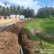 90mm pvc laying