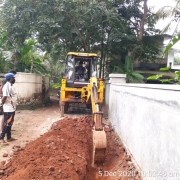 Pipe  laying work
