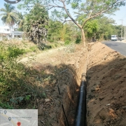 300mm DI k9 pipe laying 