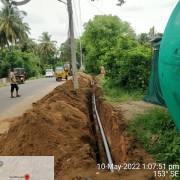 200mm DI k9 pipe laying 