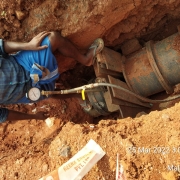 400 mm DI pipe  pressure test