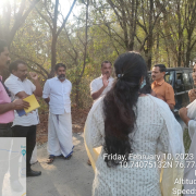 EE and AE Joint inspection with nallepilly panchayath president