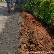 Road restoration work in progress  