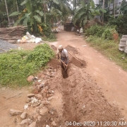Pipe  laying work
