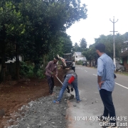 Road restoration work