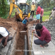 Road crossing work