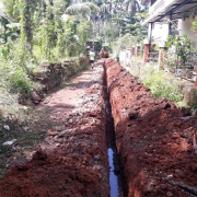 Pipe  laying work