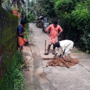 Interconnection work and road reformation  at beach area