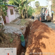250 mm DI Pipe laying