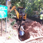 Pipe  laying work