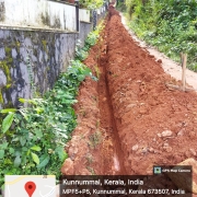 pipe line laying work