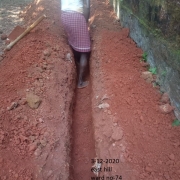 Pipe  laying work