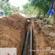 200mm 300mm DI k9 pipe laying work