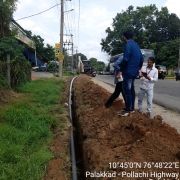 110mm PVC laying