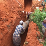 400 mm DI Pipe line work