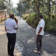 Road restoration work (Valiyavelichm-Cheeratta Road)
