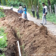 90mm PVC laying 