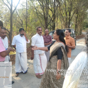 EE and AE Joint inspection with nallepilly panchayath president