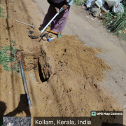 Connection alteration work  at  Mundakkal industrial area road