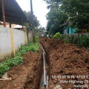 Laying of 200mm DI