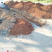 PWD road crossing work
