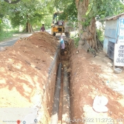 250mm, 200 mm DI pipe laying