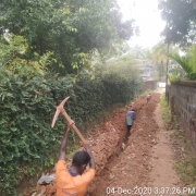 Pipe  laying work