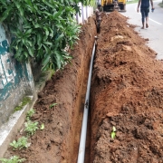 90mm PVC Laying