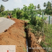 90mm 10kg PVC pipe laying work