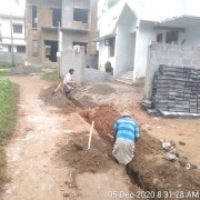 Pipe  laying work