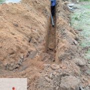 laying of 90mm pvc