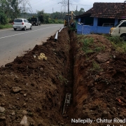140mm PVC pipe laying