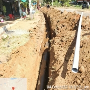 250mm DI pipe laying
