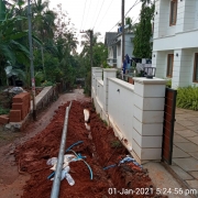 Pipe  laying work