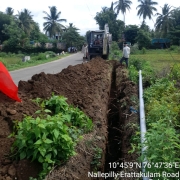 Laying 90mm PVC