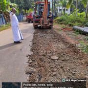 road restoration work at kaithuttimukku