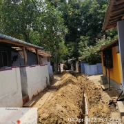 90mm PVC pipe laying