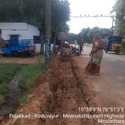 Road restoration work  