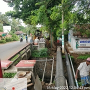 450mm,250mm DI pipe Bridge Crossing work