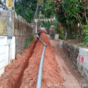 Pipe  laying work